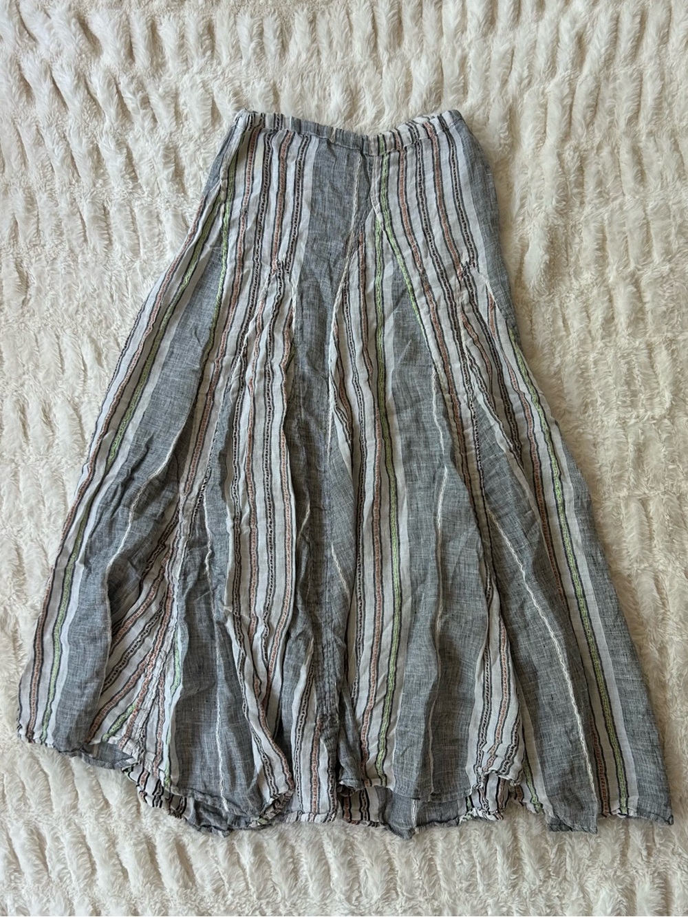 CP Shades Lily Linen Striped Maxi Skirt - Picture 10 of 10